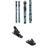 Women's K2 Reckoner 92 W Skis 2024 - 149 Package (149 cm) + 90 Adult Alpine Bindings in Black size 149/90