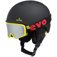 Kid's evo Sessel Helmet + Goggle Combo 2025 - O/S in Black