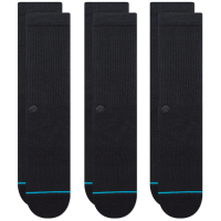 Stance Shelter 3-Pack Socks 2025 in Black size Large | Nylon/Cotton/Elastane