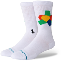 Stance Everlasting Socks 2024 in White size Large | Nylon/Cotton/Elastane