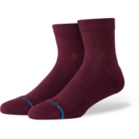 Stance Icon Quarter Socks 2025 in Red size Small | Nylon/Cotton/Elastane