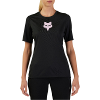 Women's Fox Racing Ranger Short-Sleeve Jersey 2024 in Black size Large | Polyester