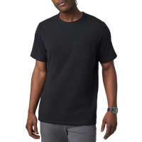 Vuori Feather Pocket T-Shirt Men's 2024 in Black size Medium | Cotton/Elastane