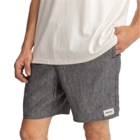 Rhythm Hickory Linen Jam Shorts Men's 2024 in Gray size 30" | Cotton