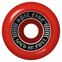 Spitfire Formula Four 99d Red Lock In Full Skateboard Wheels 2025 size 55