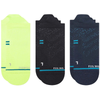 Stance Athletic Tab 3-Pack Socks 2025 in Blue size Small | Nylon/Cotton/Elastane