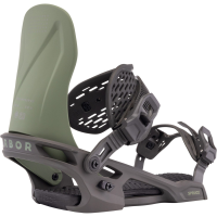Arbor Spruce Snowboard Bindings 2026 in Green size Large | Aluminum