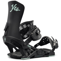 Women's Yes. Conda Snowboard Bindings 2025 in Black size Small