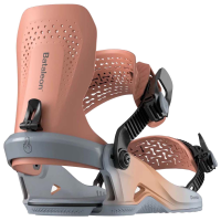 Women's Bataleon Donna Heelwrap Snowboard Bindings 2025 in Coral size Medium/Large | Aluminum