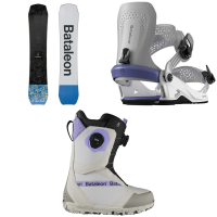 Bataleon Whatever Snowboard 2025 - 148 Package (148 cm) + M/L Womens in Coral size 148/M/L | Aluminum