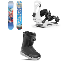 Women's CAPiTA Space Metal Fantasy Snowboard 2025 - 149 Package (149 cm) + S Womens size 149/S | Aluminum