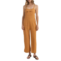 Women's Roark Daytrip Overalls 2024 Pant in Orange size Medium | Cotton