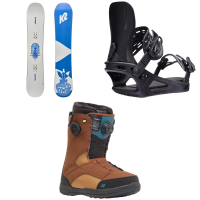 Women's K2 Extravision Snowboard 2025 - 155W Package (155W cm) + S Womens in Black size 155W/S | Nylon