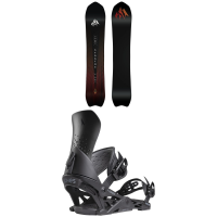 Jones Stratos Snowboard 2025 - 154W Package (154W cm) + M Mens in Black size 154W/M | Plastic