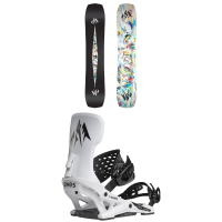 Jones Mind Expander Twin Snowboard 2026 - 150 Package (150 cm) + S Mens /Bamboo/Plastic in White size 150/S | Polyester/Bamboo/Plastic