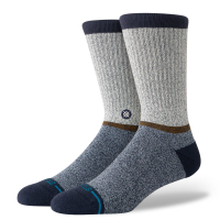 Stance Uptown Crew Socks 2024 in Navy size Large | Nylon/Cotton/Elastane
