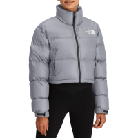 Women's The North Face Nuptse Short Jacket 2025 Flax in Blue size Medium | Nylon