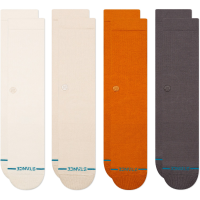 Stance Icon Crew 4 Pack Socks 2026 size Large | Nylon/Cotton/Elastane