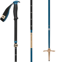 Black Diamond Traverse Compactor Ski Poles 2026 in Blue size 110-135 | Aluminum/Rubber