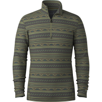 Smartwool Classic Thermal Base Layer 1/4 Zip Top Men's 2026 in Green size Small