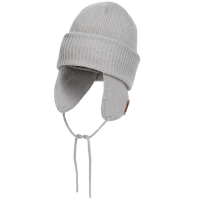 Oyuki Sapporo Beanie Hat 2025 in Gray | Acrylic/Wool/Suede