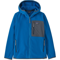 Kid's Patagonia R2 TechFace Hoodie 2025 in Blue size Medium | Spandex/Polyester