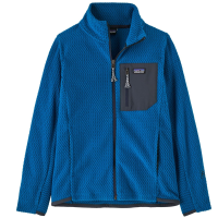 Kid's Patagonia R1 Air Full-Zip Jacket 2025 in Blue size Medium | Polyester
