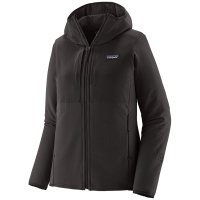 Women's Patagonia R2 CrossStrata Hoodie 2026 in Black size X-Large | Spandex/Polyester/Plastic
