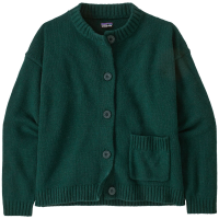 Women's Patagonia Recycled Wool Sweater Jacket 2025 in Green size Medium | Nylon/Wool
