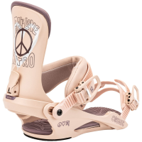 Women's Nitro Cosmic Snowboard Bindings 2025 in Khaki size Small/Medium | Aluminum