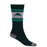 Kid's Burton Weekend Midweight 2-Pack Snowboard Socks 2025 in Green size Small/Medium