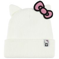 Women's 686 Hello Kitty Beanie Hat 2026 in White | Nylon/Spandex/Acrylic