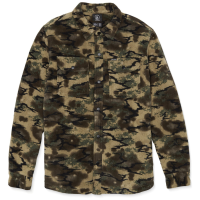 Volcom Bowered Fleece Long-Sleeve Shirt Men's 2024 in Green size Large | Polyester