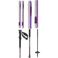 Salomon QST X Skis 2026 - 184 Package (184 cm) + 100-135 M's Poles in Black size 184/100-135 | Rubber