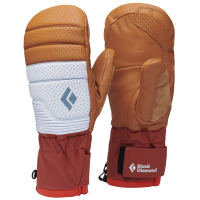 Women's Black Diamond Progression Mittens 2026 in Khaki size Large | Leather/Neoprene