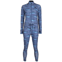Women's Airblaster Hoodless Ninja Suit 2025 in Blue size Large | Lycra/Polyester