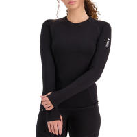 Women's Mons Royale Olympus Long Sleeve Top 2025 in Black size X-Large | Wool/Elastane