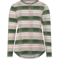Women's Kari Traa Kari PJ Long Sleeve Top 2026 in Green size Small | Cotton/Viscose