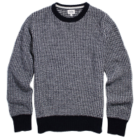 Women's Bridge & Burn Chelan Sweater 2024 Black in Navy size Medium | Nylon/Wool