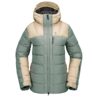 Women's Volcom Puffleup Jacket 2025 in Green size X-Small