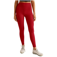 Women's Beyond Yoga Spacedye Caught In The Midi High Waisted Leggings 2024 in Red size Medium | Elastane/Polyester