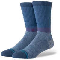 Stance Stoop Crew Socks 2024 in Blue size Large | Nylon/Cotton/Elastane
