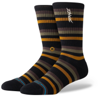 Stance Slipping Crew Socks 2024 in Black size Medium | Cotton