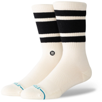 Stance Boyd Cozy Crew Socks 2024 in White size Large | Nylon/Cotton/Elastane