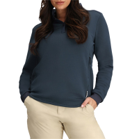 Women's Obermeyer Explorer Tech Henley 2025 in Blue size Medium | Elastane/Rubber/Polyester