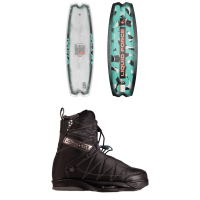 Liquid Force Remedy Wakeboard 2025 - 142 Package (142 cm) + 9-10 Mens in Black size 142/9-10