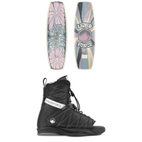 Women's Liquid Force ME Wakeboard 2025 - 130 Package (130 cm) + 12-14 Mens size 130/12-14