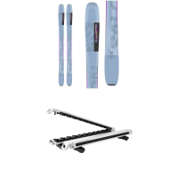 Women's Salomon QST Lux 92 Skis 2025 - 152 Package (152 cm) + Roof Mount in Black | Rubber