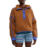 Women's Free People Mountain High 1/2 Zip Pullover 2025 in Brown size Large | Nylon/Polyester
