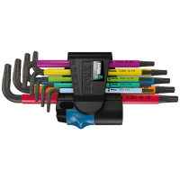 Wera 967/9 TX Multicolor HF 1 L-Key Torx Wrench Set 2024 size 9-Piece With Holder | Plastic